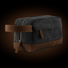 Canvas & Leather Shaving Bag